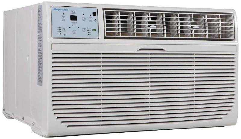 lot 7534 image: Keystone KSTAT10-1C 10000 BTU 115V Follow Me LCD Remote Control Through-The- Through-The-Wall Air Conditioner,