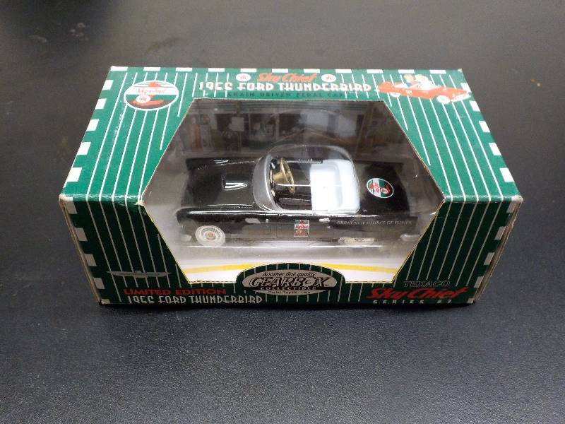 lot 5704 image: small 1956 t-bird die cast texico sky chief pedal car
