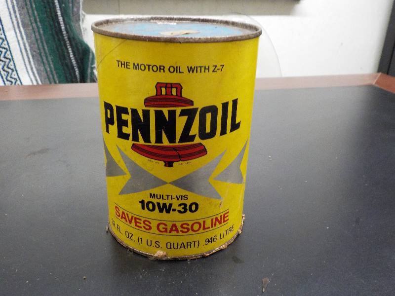 lot 5711 image: pennzoil oil can