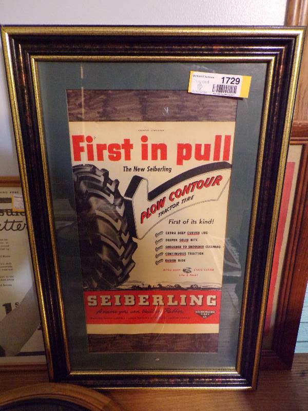 lot 1729 image: Framed Advertisement