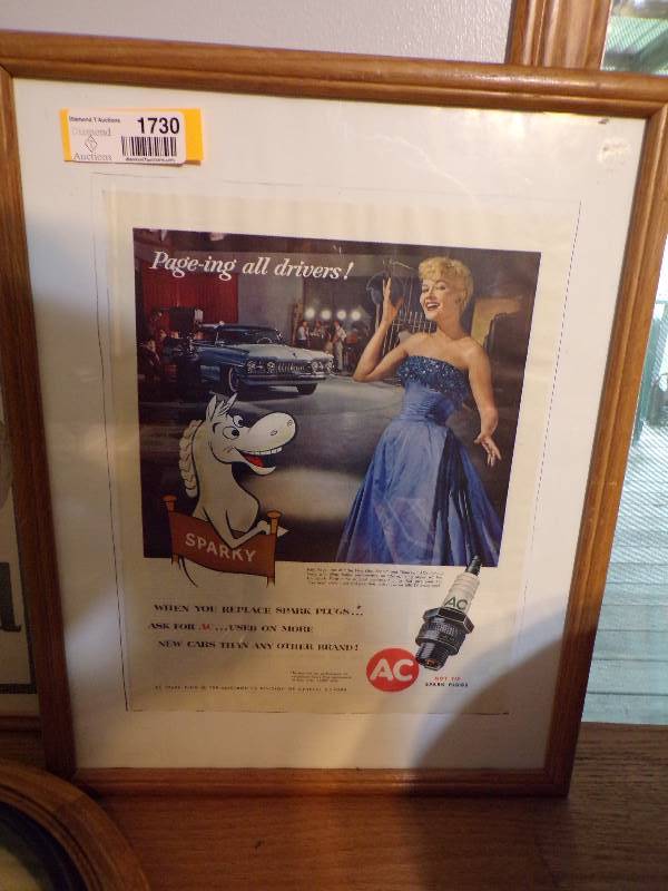 lot 1730 image: Framed Advertisement