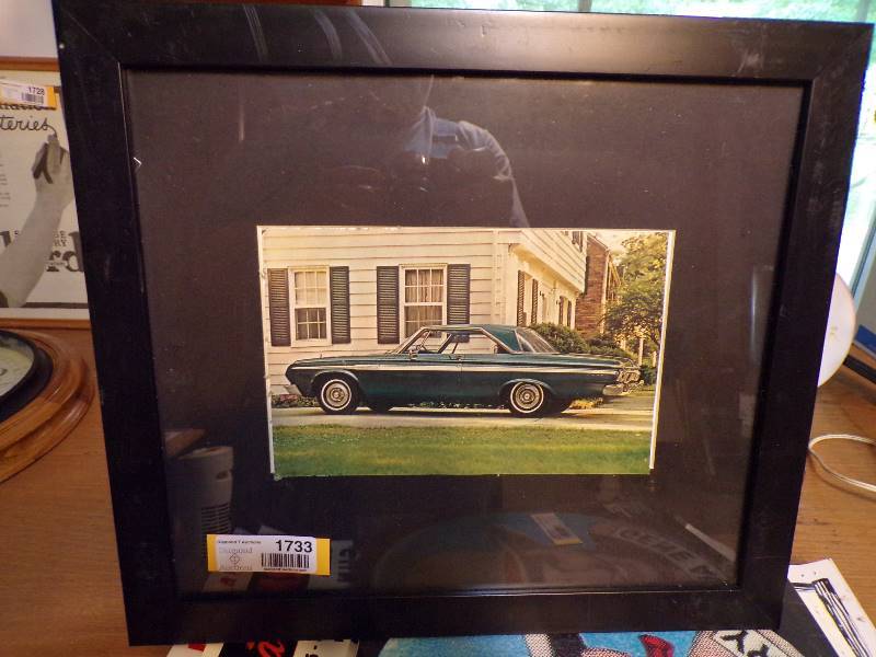 lot 1733 image: Framed Advertisement