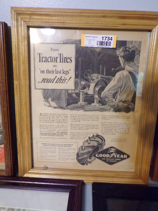 lot 1734 image: Framed Advertisement