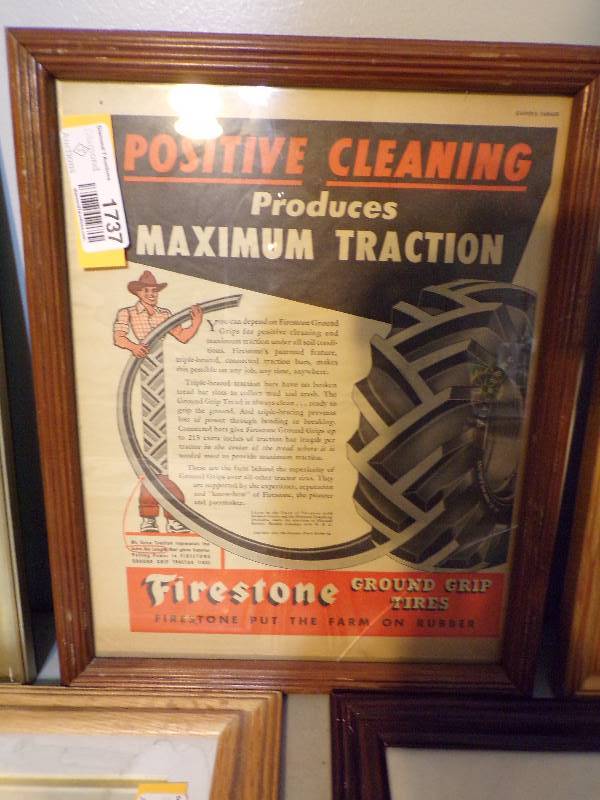 lot 1737 image: Framed Advertisement