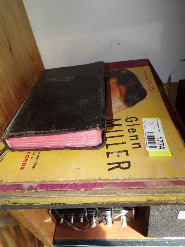 lot 1774 image: Easy Listening Records and Bible