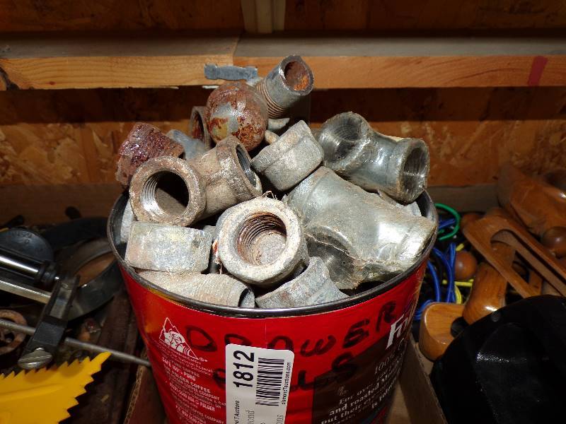 lot 1812 image: Galvanized Fittings