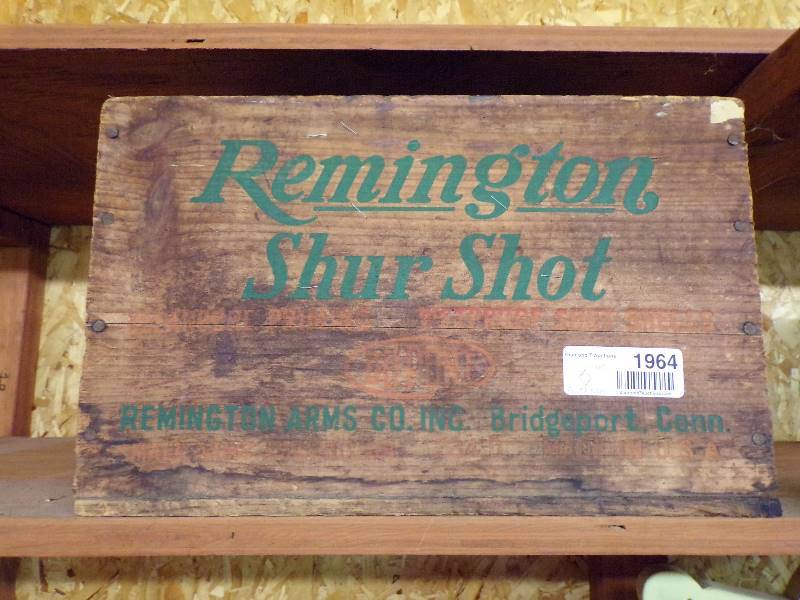 lot 1964 image: Remington Sure Shot Wood Crate