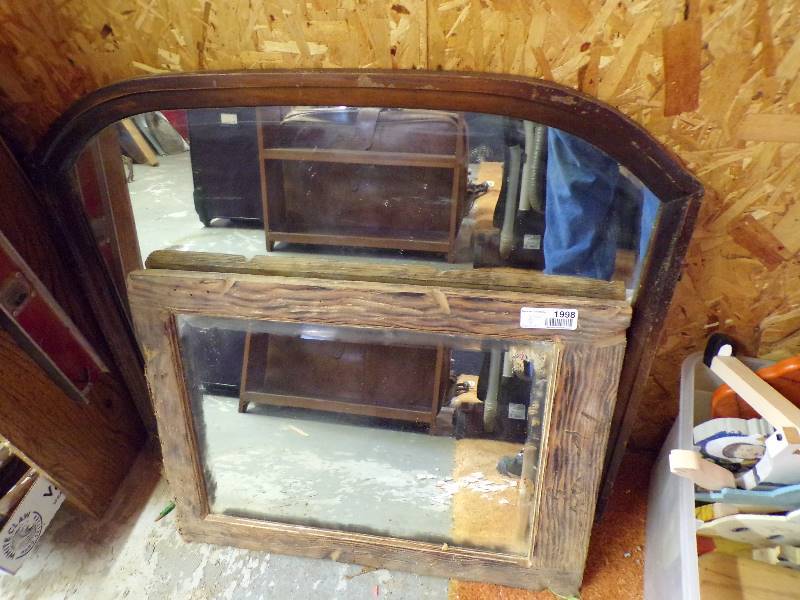lot 1998 image: 2 Old Mirrors