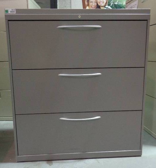 3 Drawer Metal File Cabinet Gray Office Furniture File