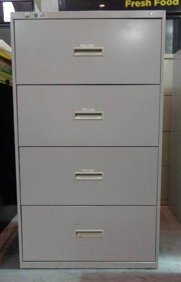 Hon D434l Q 4 Drawer Lateral Metal File Cabinet Office Furniture File Cabinets And More Hon Steelcase Hirsh Staples Tennsco Equip Bid