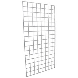 lot 7689 image: 2 x 5 White Grid Panel - 3 Panels