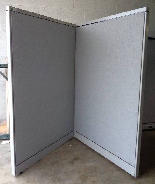 lot 7705 image: Steelcase MPTAM6542 Hinged Cubicle Panels Moveable Walls - 2 Panels