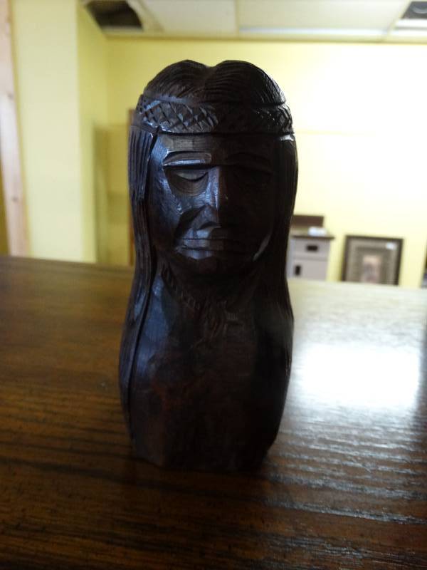 lot 1377 image: Hand-craved Ironwood Native American