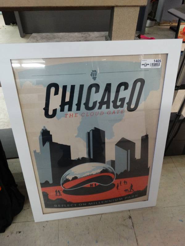 lot 1405 image: Chicago The Cloud Gate Print