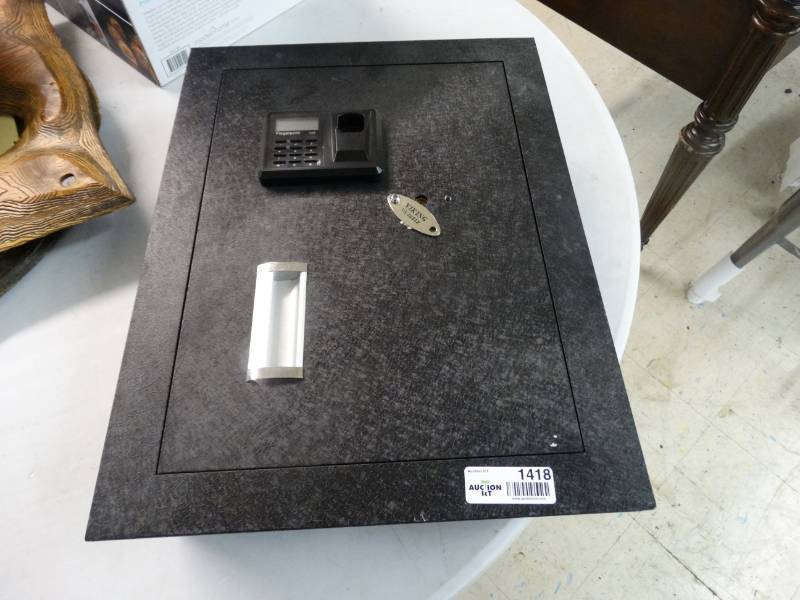 lot 1418 image: Viking Security Safe VS-52BLX Biometric Fingerprint Hidden Wall Safe  NO KEY OR COMBINATION