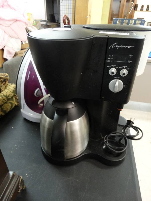 lot 1541 image: Coffee Tec #471 Capresso machine & iron