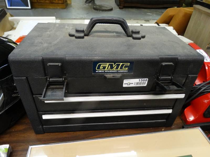 lot 1568 image: GMC toolbox w HUGE amount of bits