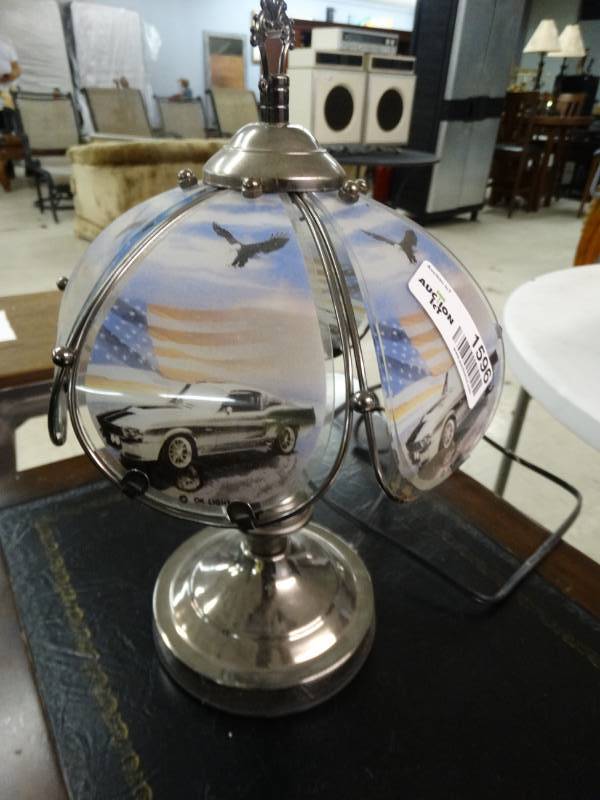 lot 1596 image: Small car themed touch lamp