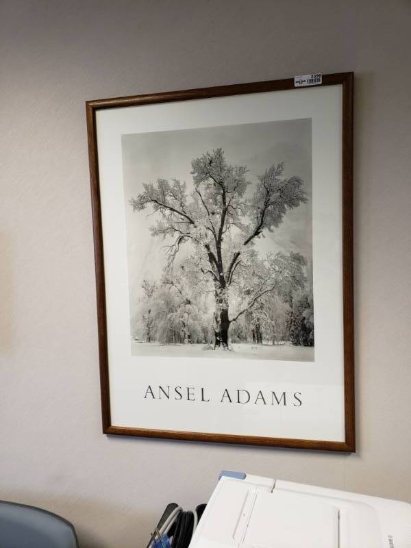 Lg Framed Wall Art Ansel Adams Wichita Kansas Cardiology Consultants Medical Office Closing Everything Must Go Equip Bid