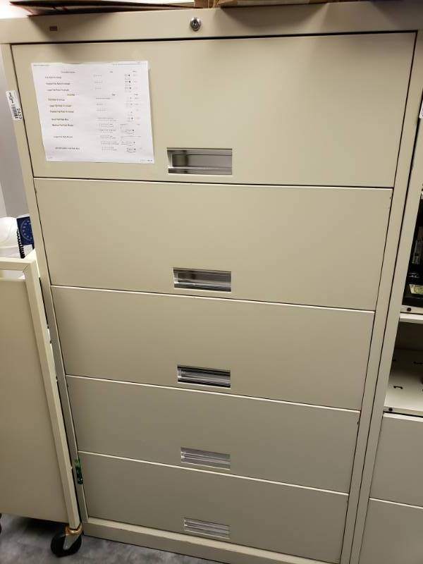 Hon 5 Drawer Lateral File Cabinet Wichita Kansas Cardiology