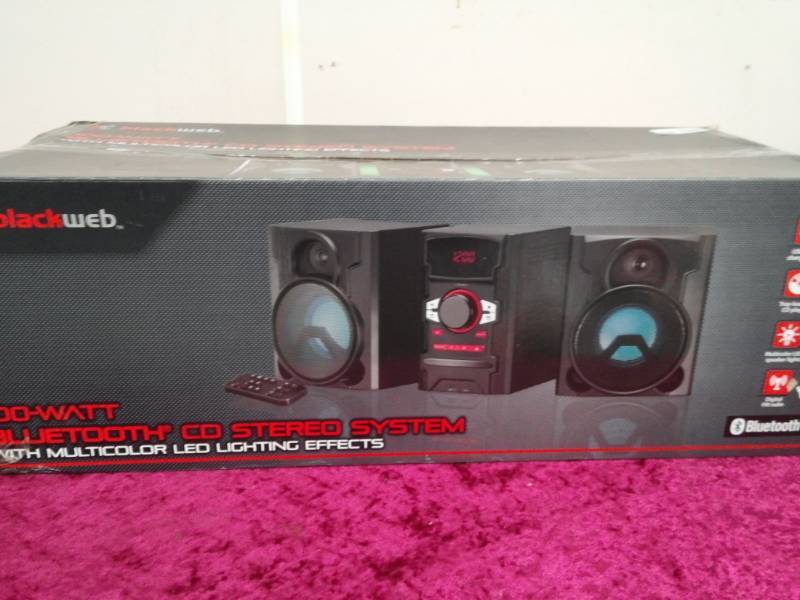 blackweb 100 watt bluetooth cd stereo system