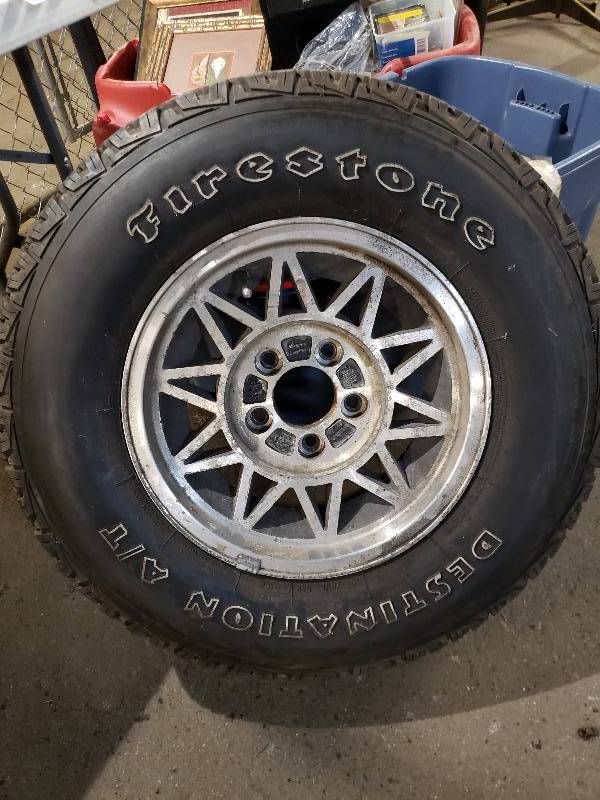 lot 1419 image: Firestone Destination AT 23775R15