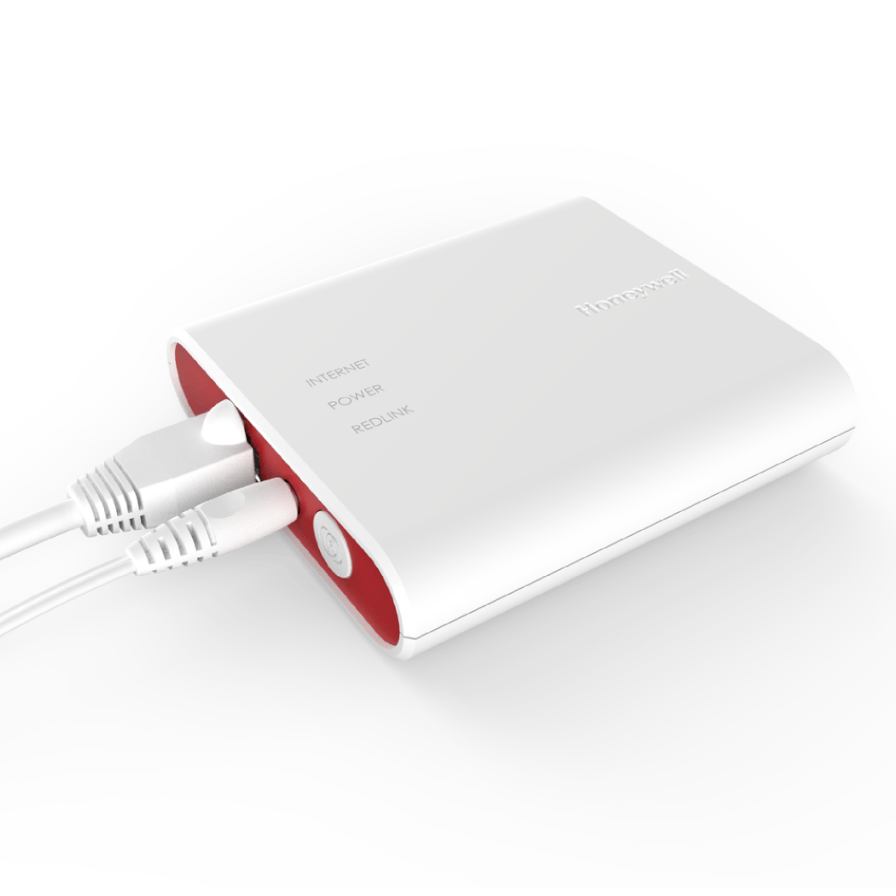 lot 4597 image: Box Of 12 Honeywell RedLINK Internet Gateway with Ethernet Cable & Power Cord THM6000R7001