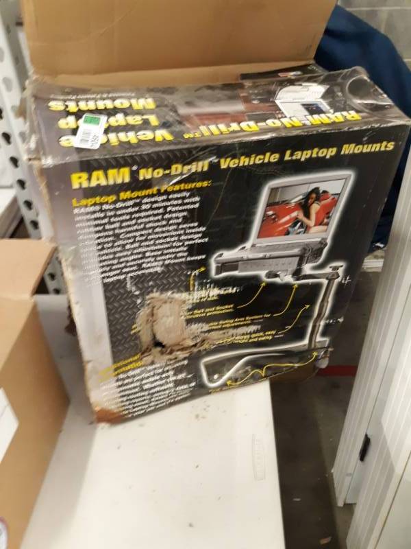 lot 4604 image: RAM Mount RAM-VB-143-SW1 No-Drill Laptop Mount for the Chevrolet Express Van & GMC Savana Van