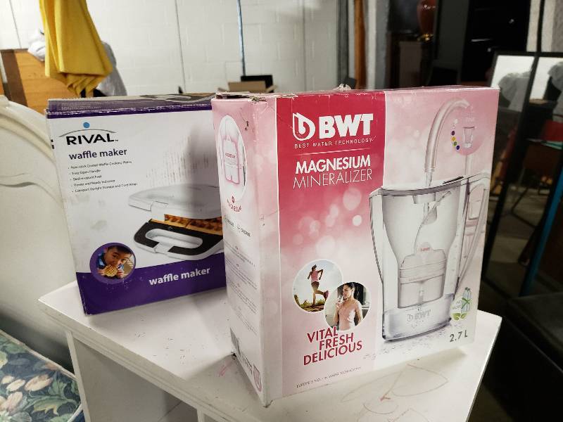 lot 1450 image: Rival Waffle Maker and Magnesium Mineralizer