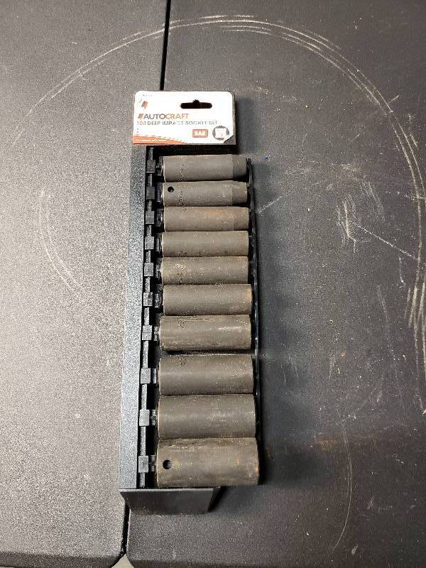 lot 9317 image: 10 Piece AutoCraft Deep Impact SAE Sockets