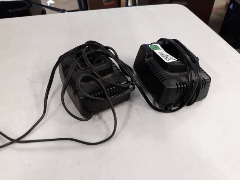 lot 4904 image: SET OF TWO DW9116 7.2-Volt to 18-Volt Pod Style 1 Hour Battery Chargers