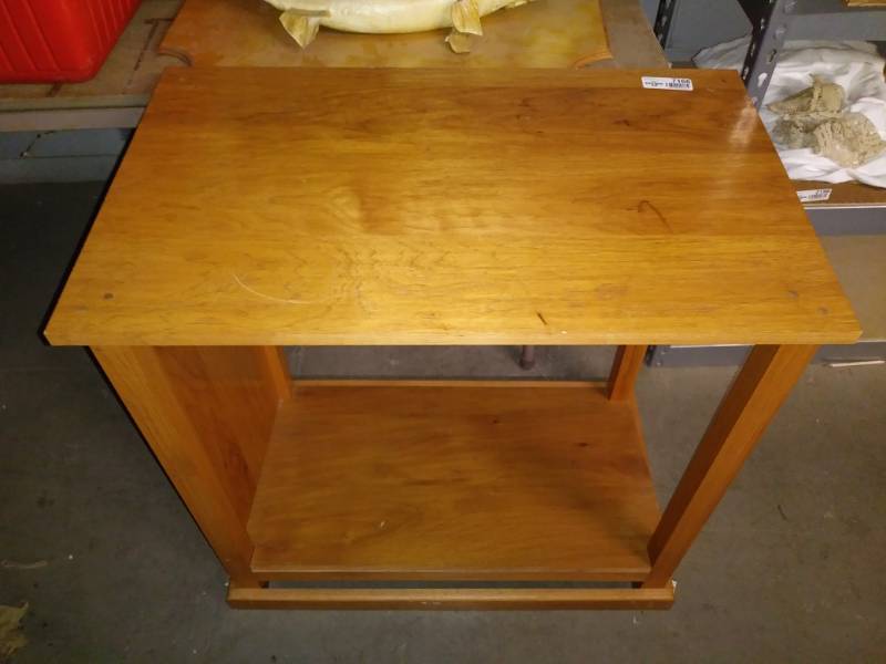 lot 7166 image: Wooden shelf.