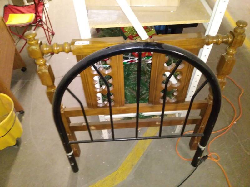 lot 7196 image: 2 Head board bed pieces.