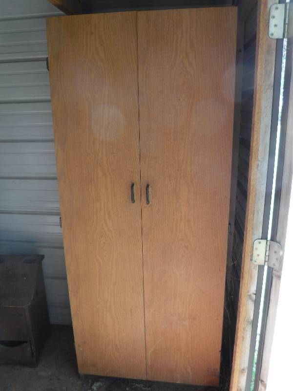 Coat Closet Cubby Cabinet Quenemo Estate Auction Washer Dryer