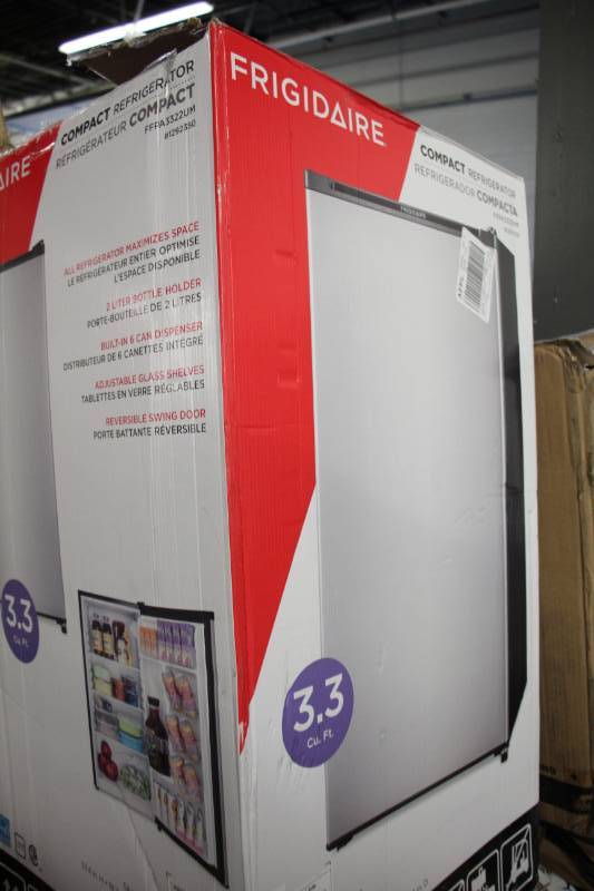 lot 1399 image: Frigidaire Compact 3.3 Cu Ft Refrigerator