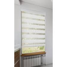 lot 1434 image: Cordless Zebra Roller Shade 48 x 72