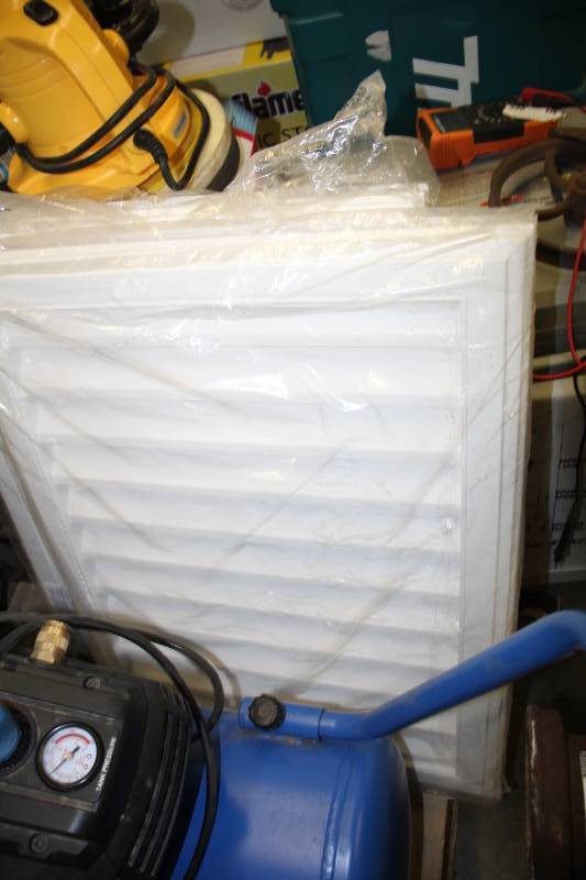 lot 3723 image: Royal 26-in x 20-in White Rectangle Plastic Gable Vent