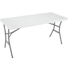 lot 4058 image: 6-foot Lifetime Folding Table - Folds in half