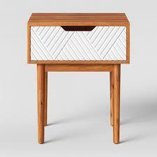 lot 7720 image: Touraco Accent Table BrownWhite - Opalhouse