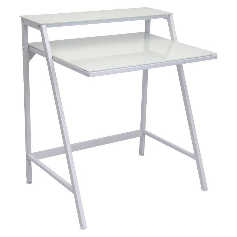 lot 7732 image: 2-Tier Desk White - LumiSource