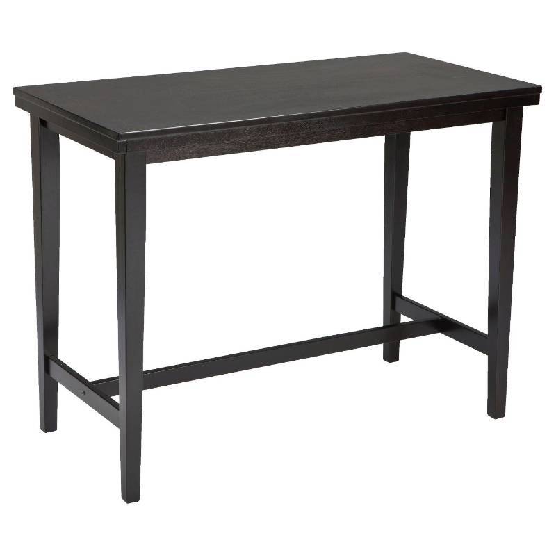lot 7733 image: Kimonte Rectangular Dining Room Counter Table WoodDark Brown - Signature Design by Ashley