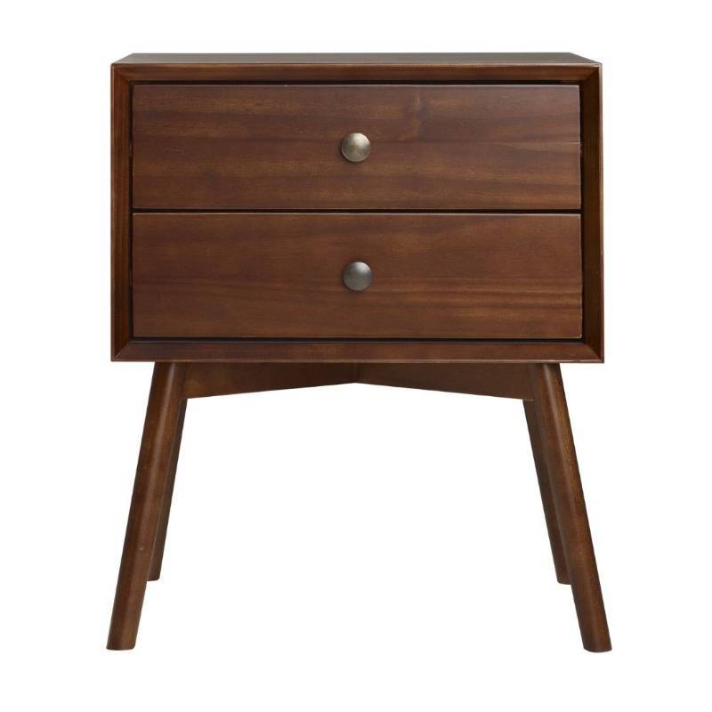 lot 7769 image: Walker Edison Mid-Century Drawer Solid Wood Nightstand