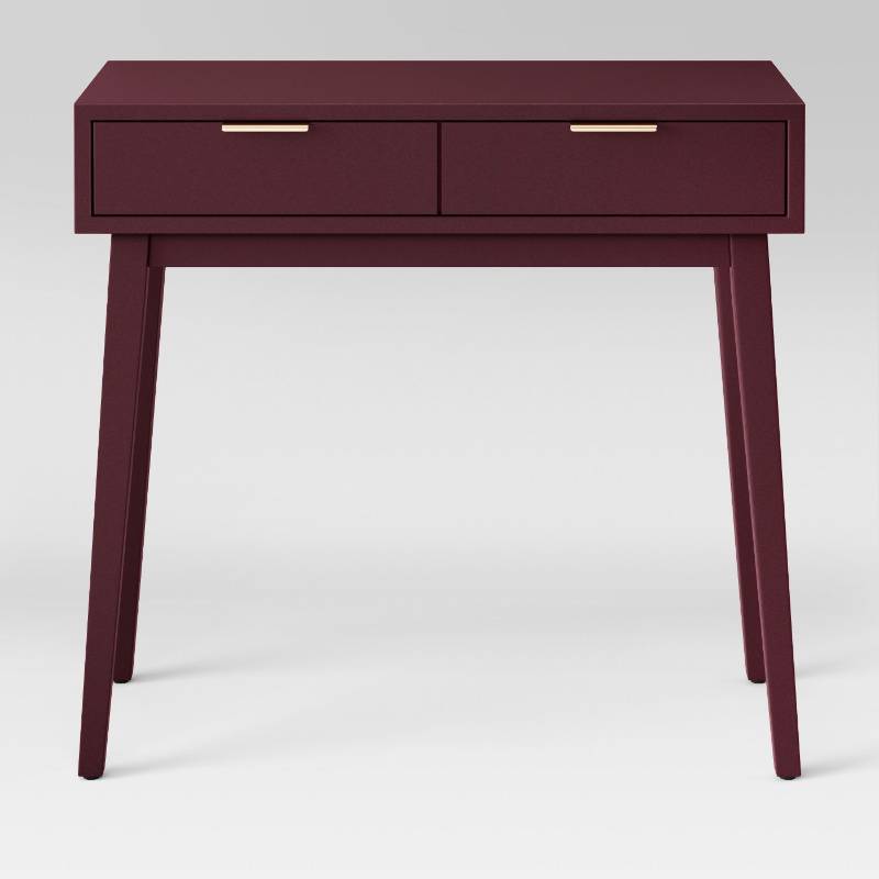 lot 7796 image: Hafley Two Drawer Console Table, Berry - Project 62