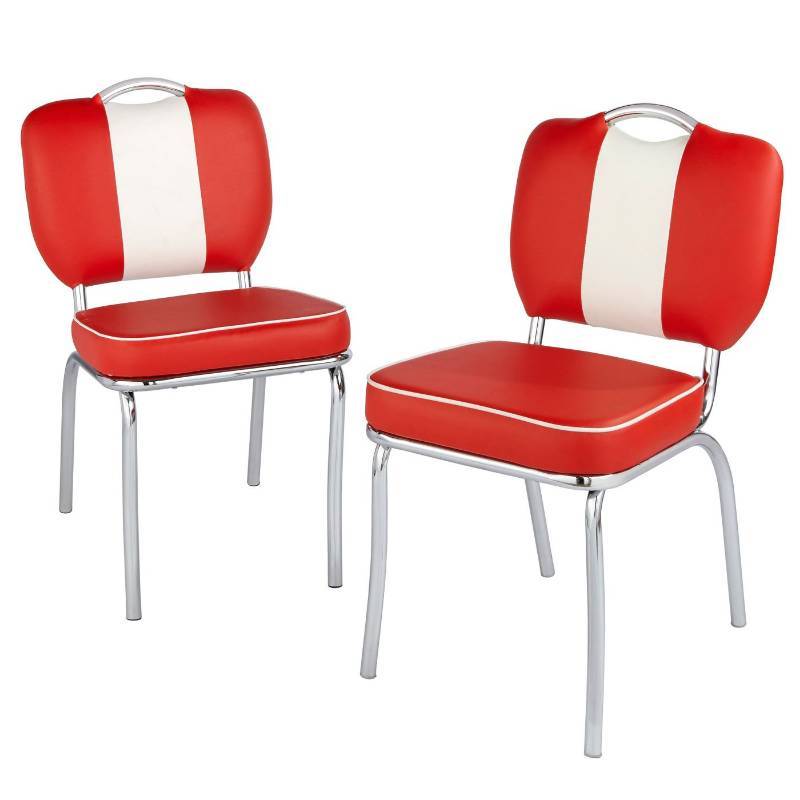 lot 7802 image: Set of 2 Raleigh Retro Dining Chairs