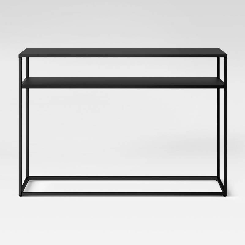 lot 7807 image: Glasgow Metal Console Table Black - Project 62