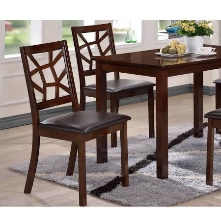 lot 7819 image: Contemporary Black Faux Leather Dining Chair by Baxton Studio
