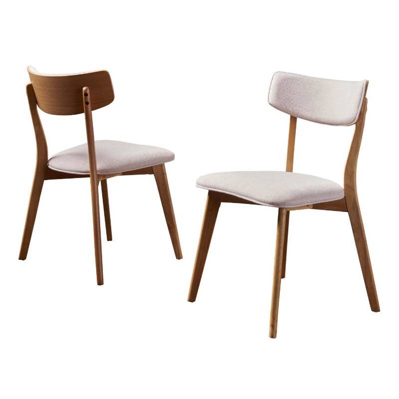 lot 7843 image: Chazz Mid-Century Dining Chair (Set of 2) - Christopher Knight Home