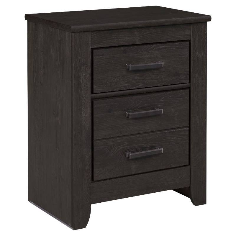 lot 7840 image: Brinxton Nightstand - Black - Signature Design by Ashley