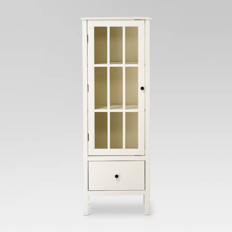 lot 7867 image: Windham 56 Narrow Library Cabinet with DoorDrawer - Threshold