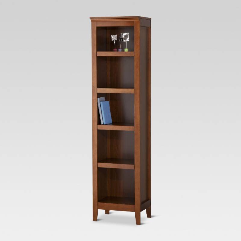 lot 7881 image: 72 Carson Narrow Bookcase, Chestnut - Threshold